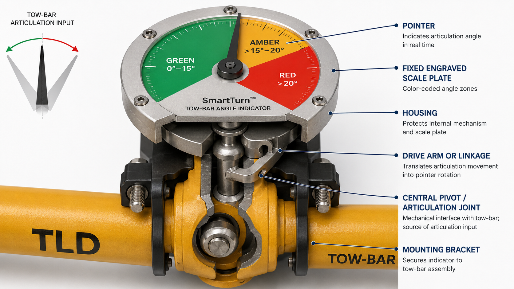 Technical cutaway showing SmartTurn mechanical principle